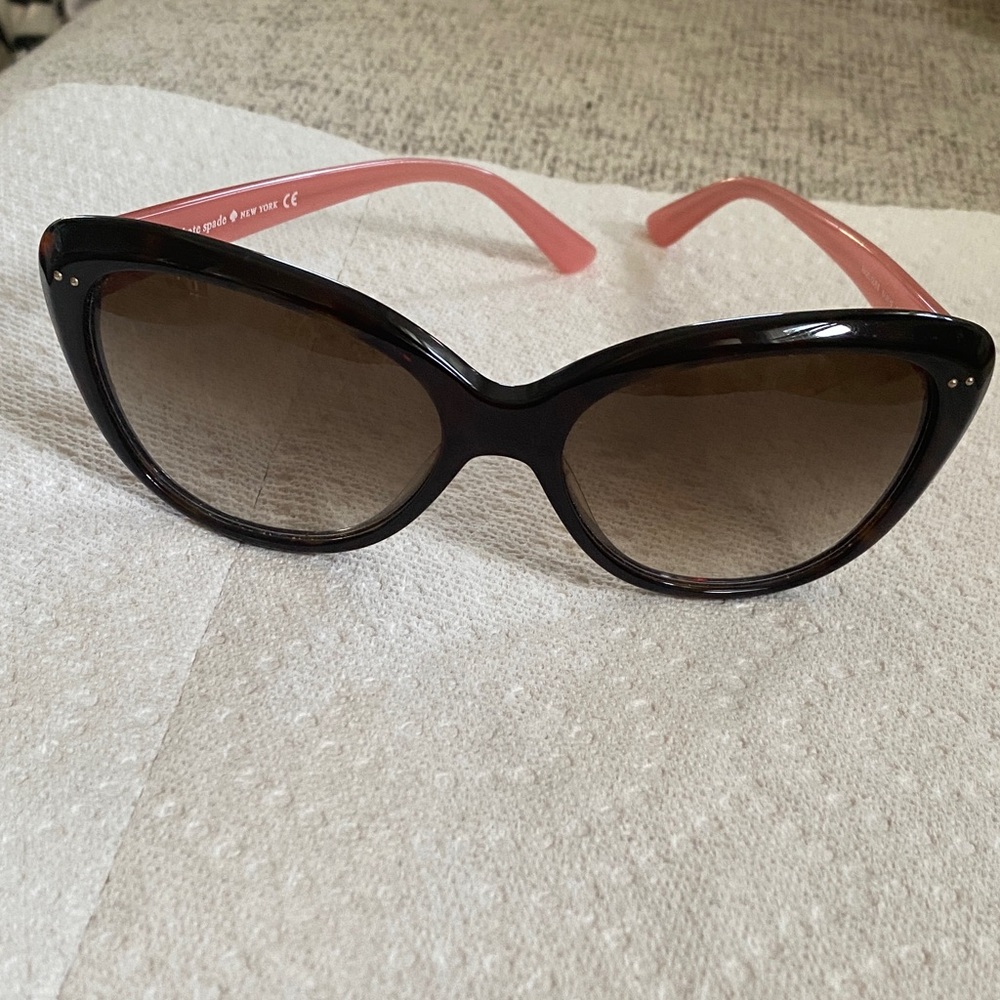 Kate Spade Cat Eye Black and Pink Sunglasses